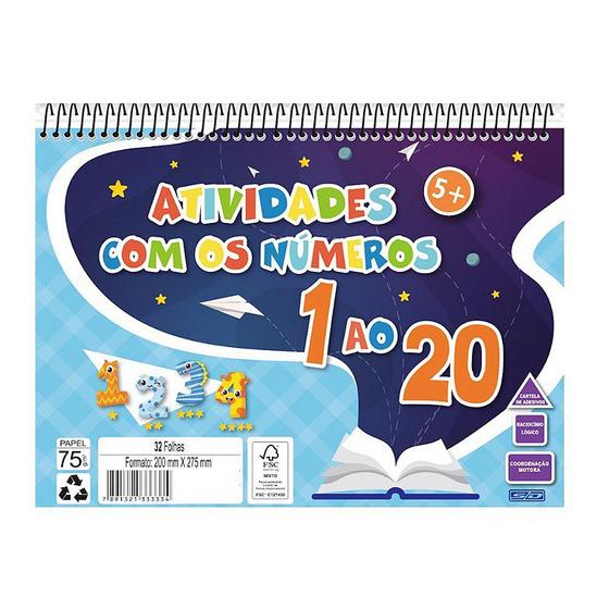 Imagem de Caderno "Atividades com os números 1 ao 20" - SD