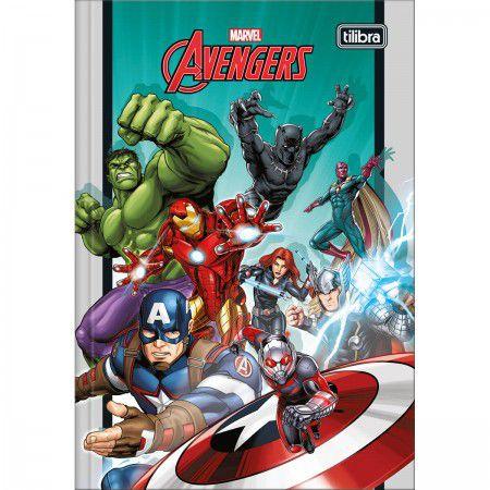 Imagem de Caderno Avengers Brochura 1/4 Pequeno Capa Dura 80 Folhas - Tilibra