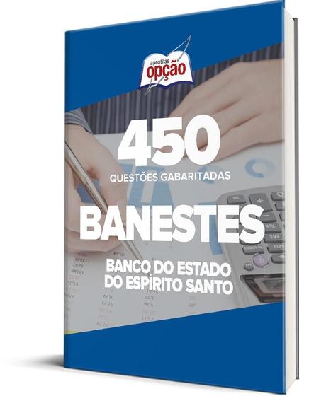 Imagem de Caderno BANESTES - 450 Questões Gabaritadas