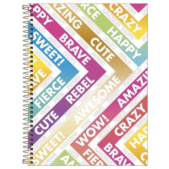 Imagem de Caderno Be Nice - Cute Rebel - 80 Folhas - Tilibra