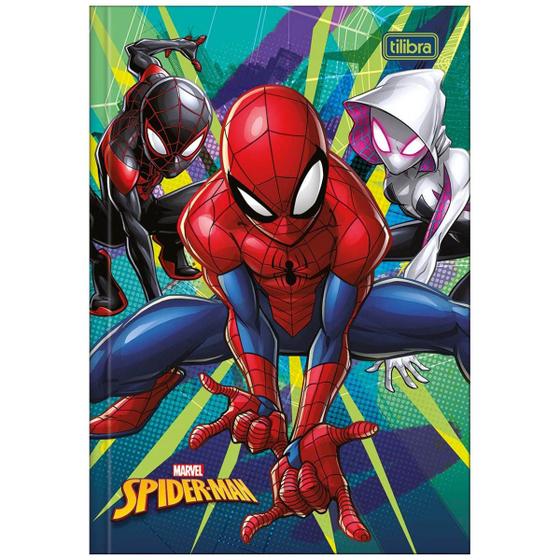 Imagem de Caderno brochura 1/4 48 folhas Spider Man Tilibra