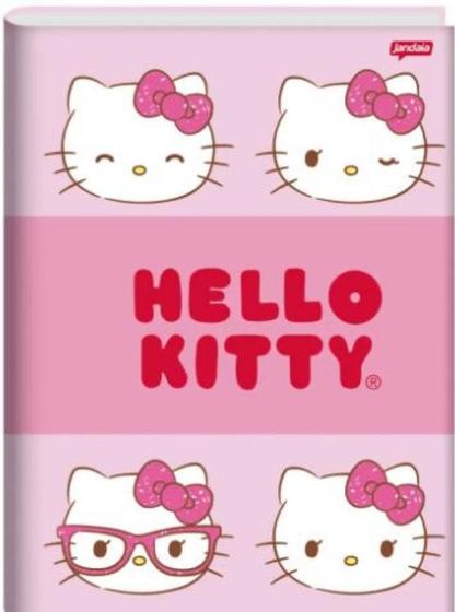 Imagem de Caderno brochura 1/4  80fls hello kitty   jandaia   75164 24