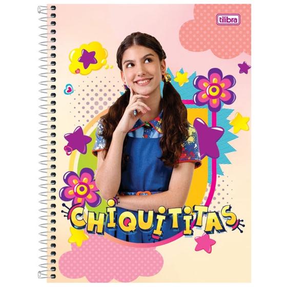 Caderno Brochura 1/4 96 Folhas Top Chiquititas Tilibra Imagem de Caderno Brochura 1/4 96 Folhas Top Chiquititas Tilibra
