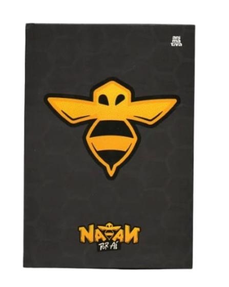 Imagem de Caderno brochura 1/4 (caderno Pequeno) Natan Por Ai - Animativa (capa preta)