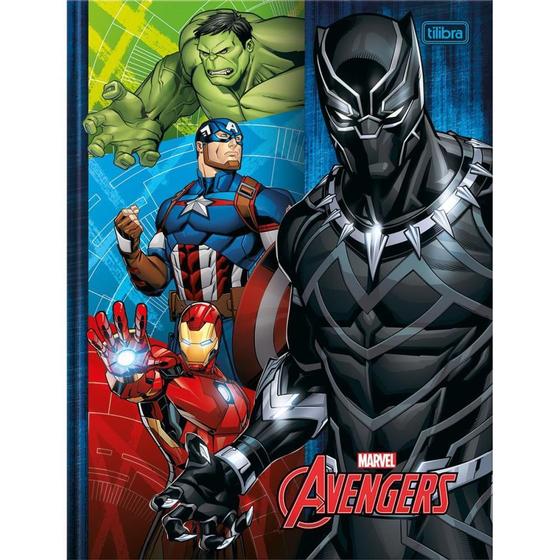 Imagem de Caderno Brochura 1/4 Capa Dura Avengers Assemble 80FLS.