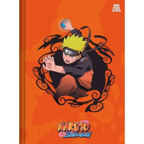 Imagem de Caderno Brochura 1/4 Capa Dura Naruto 80 Folhas Pacote com 5