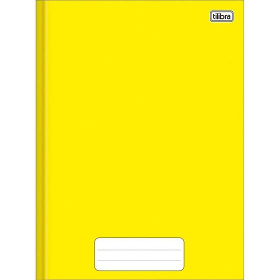 Imagem de Caderno Brochura 1/4 Capa Dura Pepper 80 Folhas Amarelo