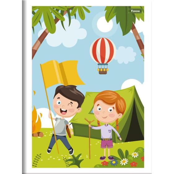 Imagem de Caderno Brochura 1/4 Capa Infantil 60 Folhas - Pacote com 10 Unidades