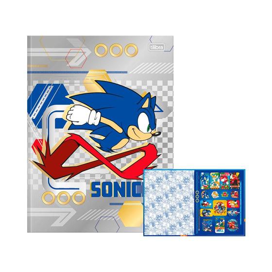 Imagem de Caderno Brochura 48fls Sonic Cinza Tilibra