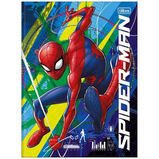 Imagem de Caderno brochura 80 folhas capa dura Spider Man Tilibra