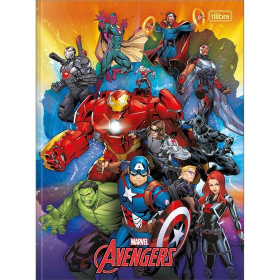 Imagem de Caderno Brochura Avengers Laranja - 48 Folhas - Tilibra