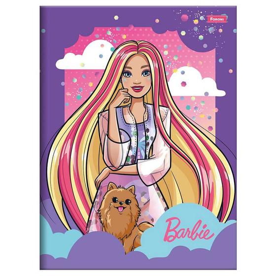 Imagem de Caderno Brochura Barbie Dreamtopia Grande 80 Folhas Foroni