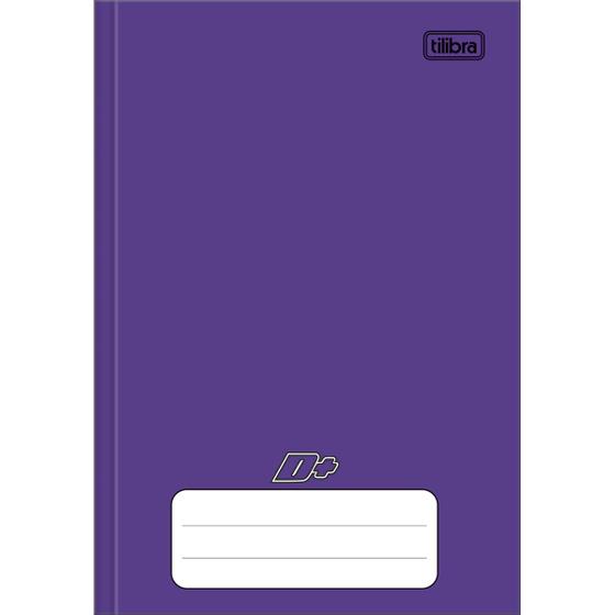 Imagem de Caderno Brochura Capa Dura 1/4(pequeno) D+ Roxo 48 Folhas - Pacote com 15 unidades