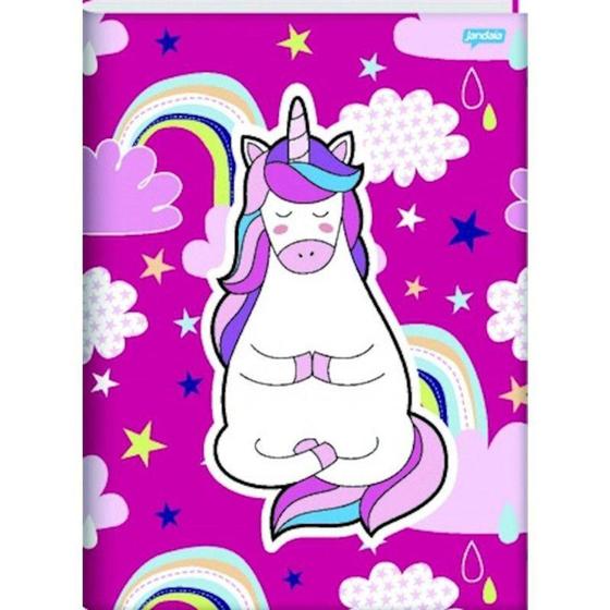 Imagem de Caderno Brochura Capa Dura 96 Folhas Unicornio 65037-18 Jandaia