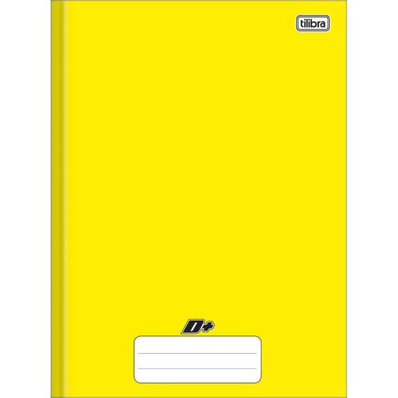 Imagem de Caderno Brochura Capa Dura D+ - Amarelo -  96 Folhas - Tilibra