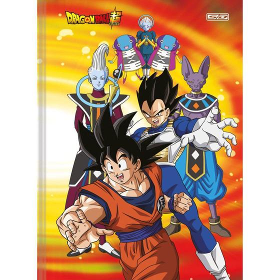 Imagem de Caderno Brochura Capa Dura Universitário 80 Folhas São Domingos Dragon Ball Super