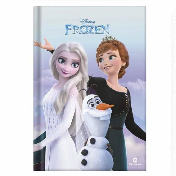 Imagem de Caderno Brochura Culturama Capa Dura 1/4 Le Disney Frozen 96 Folhas II