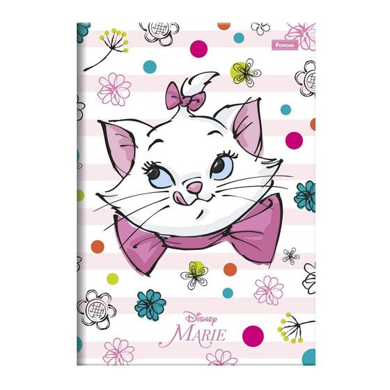 Imagem de Caderno Brochura Disney Marie - Branco - 80 Folhas - Foroni