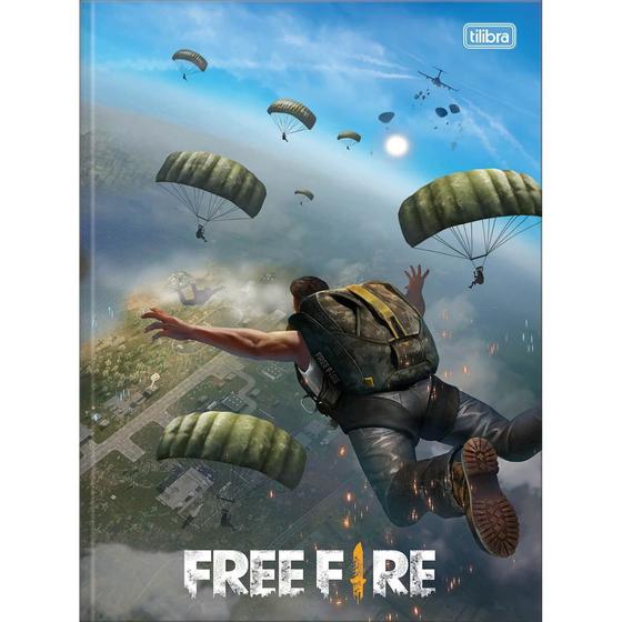 Imagem de Caderno Brochura Free Fire - Paraquedas - 80 Folhas - Tilibra