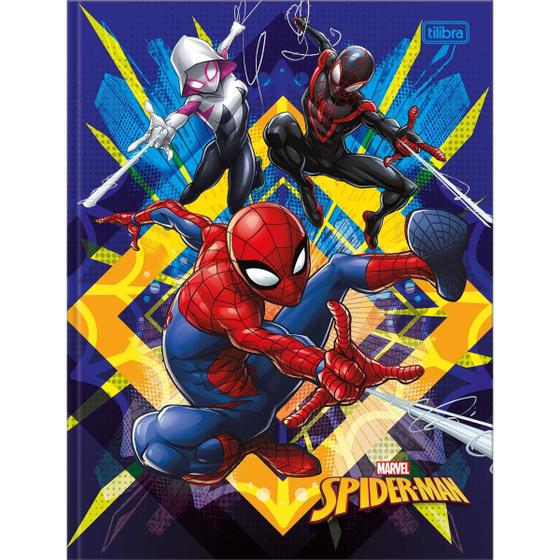 Imagem de Caderno Brochura Grande Spider Man 80 Folhas