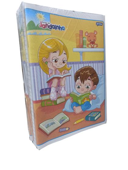 Caderno Brochura Pequeno Capa Flexível 96 Folhas Pacote C10 Jandaia Caderno Brochura 9239