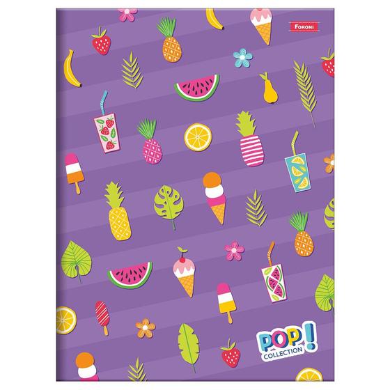 Imagem de Caderno Brochura Pop Collection - Frutas - 48 Folhas - Foroni