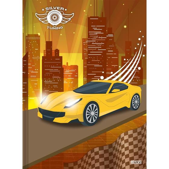 Imagem de Caderno Brochura Silver Tuning Amarelo - 80 folhas - São Domingos