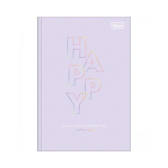 Imagem de Caderno Brochura Tilibra 1/4 Happy 80 Folhas Capa Dura