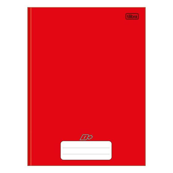 Imagem de Caderno Brochura Tilibra Capa Dura 1/4 Vermelho 96 Folhas