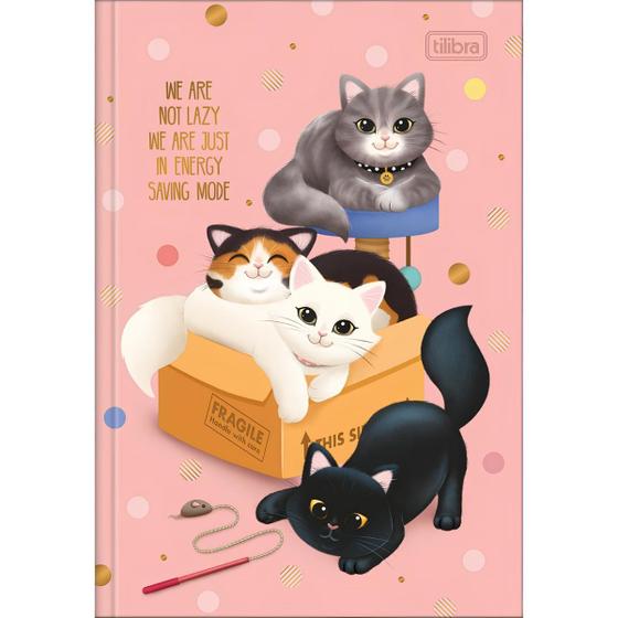 Imagem de Caderno Brochura Universitário Tilibra 80 Folhas Purrfect Cats Sortido