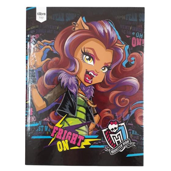 Imagem de Caderno Brochurão (20cm x 27,5cm) Capa Dura 48 Folhas Monster High