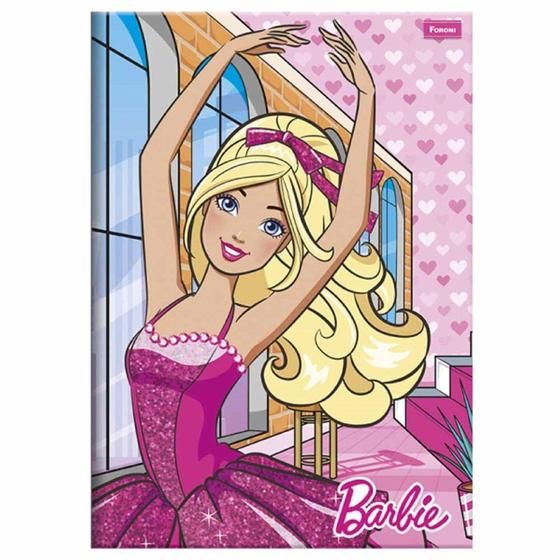 Imagem de Caderno Brochurão Barbie 60 Folhas Foroni