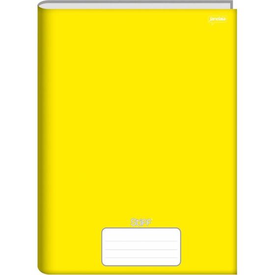 Imagem de Caderno Brochurão Capa Dura STIFF 48 Folhas Amarelo PCT com 10