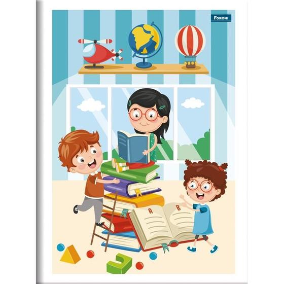 Imagem de Caderno brochurao capa infantil 80 folhas foroni