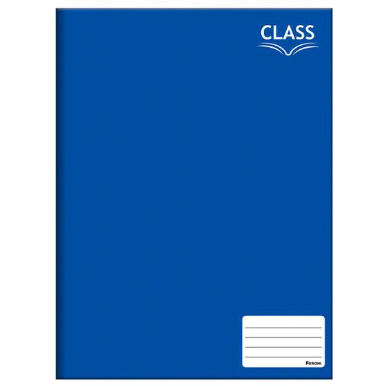 Imagem de Caderno Brochurão Grande Class Básico Azul 96 Folhas Foroni