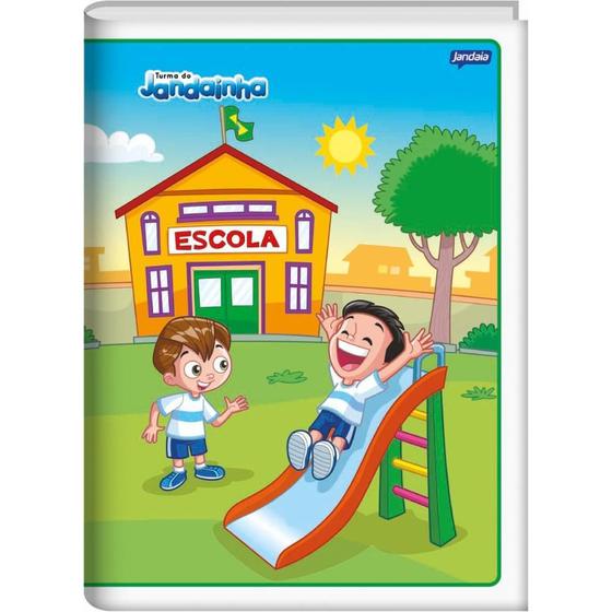 Imagem de Caderno Brochurão Jandaia 60 Folhas com Pauta - Pacote com 10