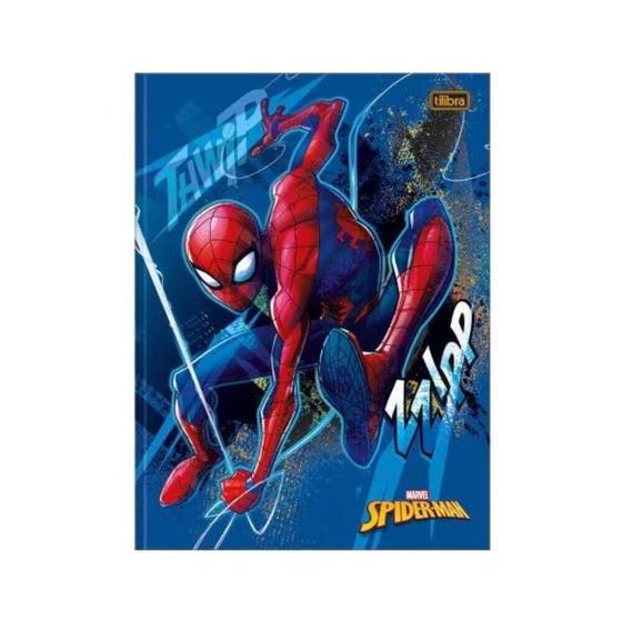 Imagem de Caderno Brochurão Spider Man Tilibra 80F Homem Aranha Zzipp