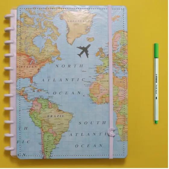 Caderno By Gocase Mapa Mundi - Grande - caderno inteligente é boa?