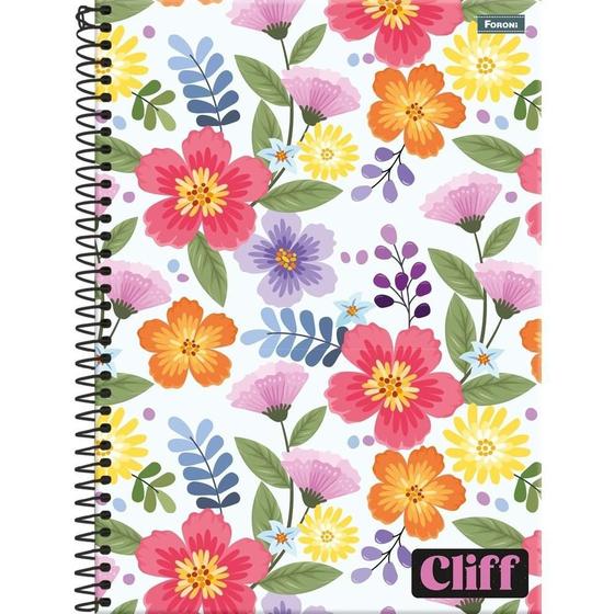 Imagem de Caderno C/D 01 Materia Cliff Feminino 80 Folhas Foroni