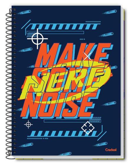 Imagem de Caderno C/D 01 Materia Nerf 80 Folhas Credeal Capas Sortidas