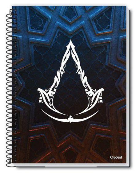 Imagem de Caderno C/D 10 Materias Assassins Creed 160 Folhas Credeal Capas Sortidas