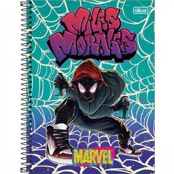 Imagem de Caderno C/D 10 Materias Marvel Power 160 Folhas Tilibra