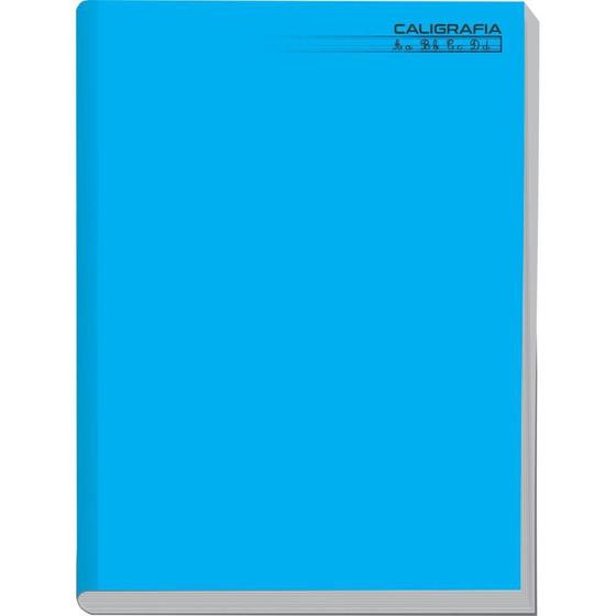 Imagem de Caderno Caligrafia Capa Dura Liso 96F Brochurao Azul