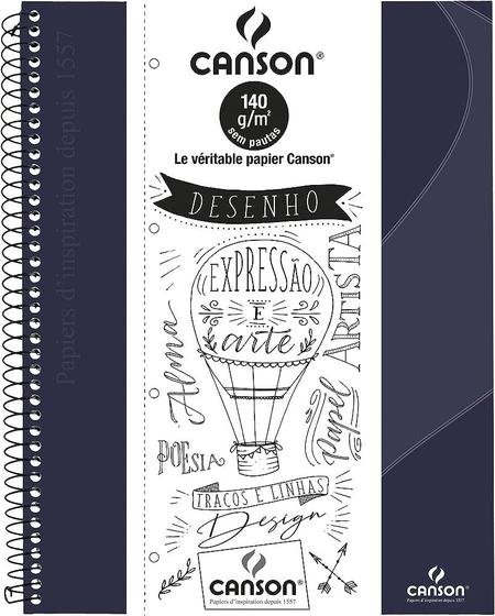 Imagem de Caderno Canson expressão e arte preto 140g com 40 folhas