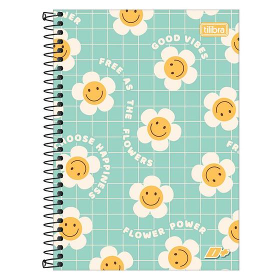 Imagem de Caderno Capa Dura Espiral 96fls 14cmx20cm 1/4 Pequeno D+ Tilibra