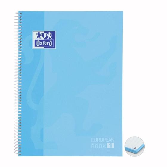 Imagem de Caderno capa dura univ 5x1 120 folhas 90g Azul Pastel Oxford