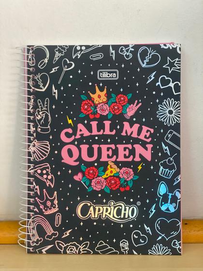 Imagem de Caderno Capricho Positive Vibes 1 Matéria 80 Folhas Tilibra