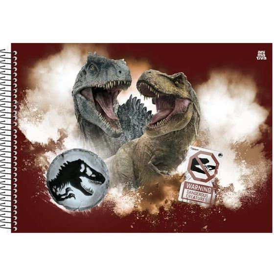 Imagem de Caderno cart   jurassic 0  1/1 cd esp ad 60f   10775