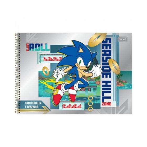 Imagem de Caderno Cartografia e Desenho Sonic Tilibra 80F Seaside Hill