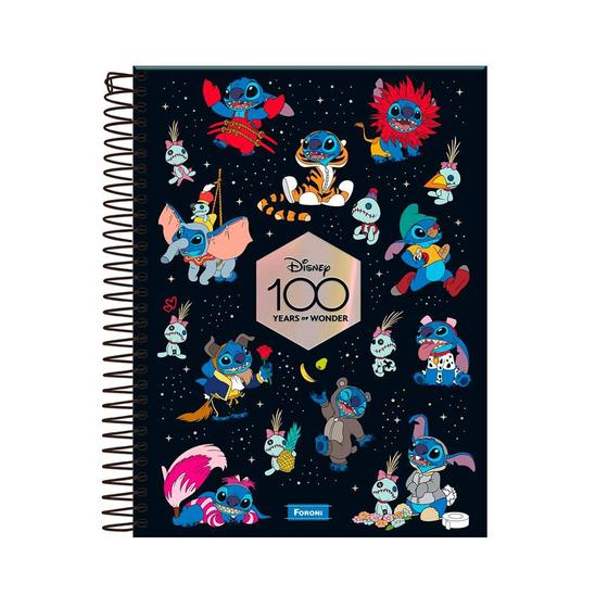 Imagem de Caderno Colegial 10x1 160 Fls C.D. Foroni - 100 Anos Disney 1